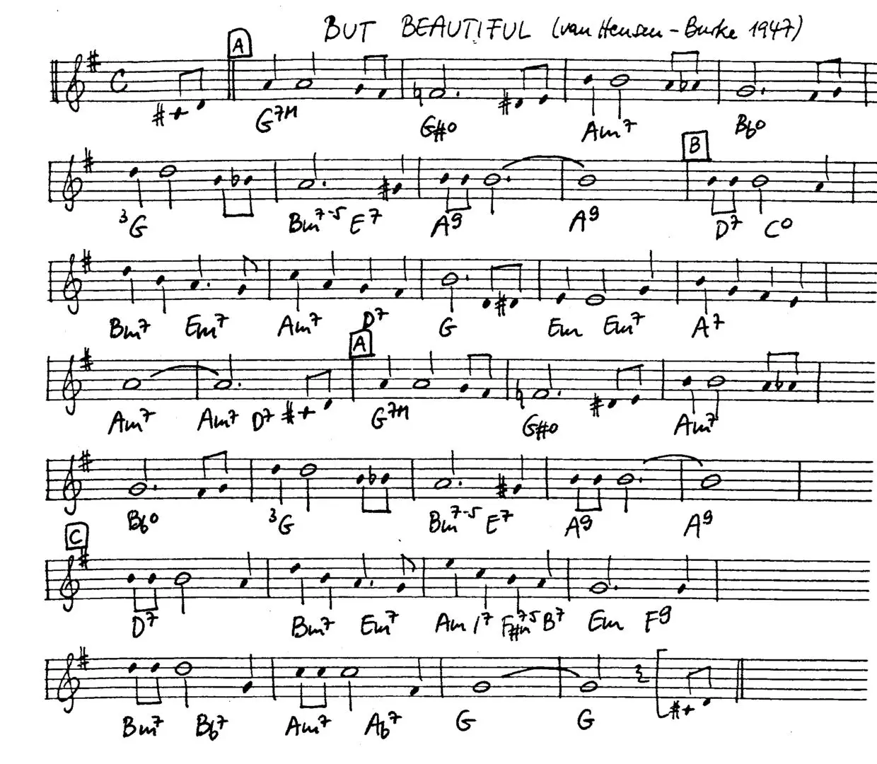 but beautiful free jazz leadsheet - Courtesy of the Jungle Jazz Band